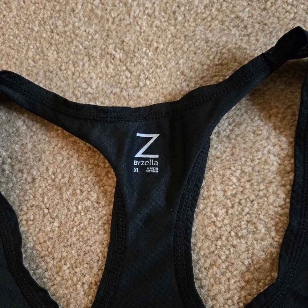 Black Racerback Tank Top - Picture 2 of 5